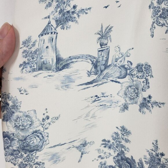 Sachin + Babi Floral Print Midi Dress in White and Blue - Picture 12 of 13